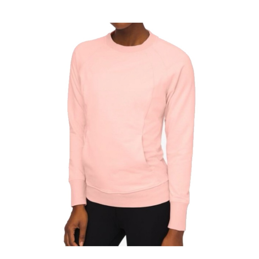 Lululemon Athletica Scuba Soft Pink Crew Neck Sweater